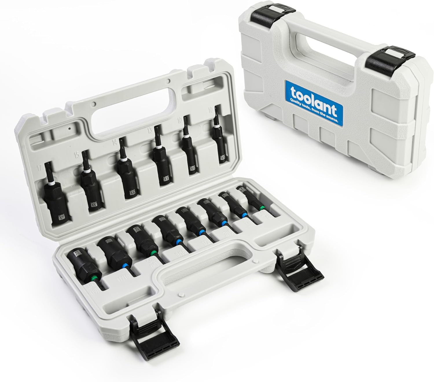 Impact Magnetic Nut Driver Set, 38Pcs Impact Driver Bit Set, Deep Nut Driver Set