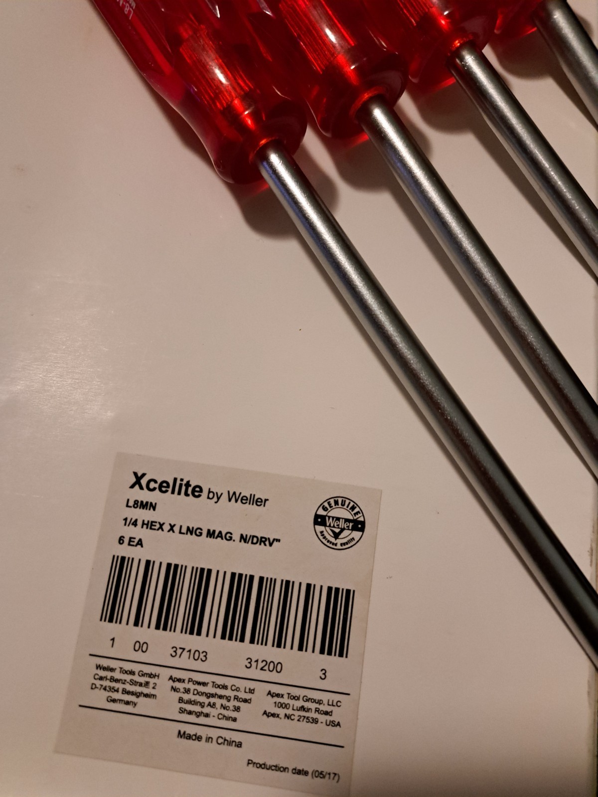 6 Xcelite WELLER LM-8 MAGNETIC 1/4″ Nut Driver Sheet Metal Chassis Screw Starter