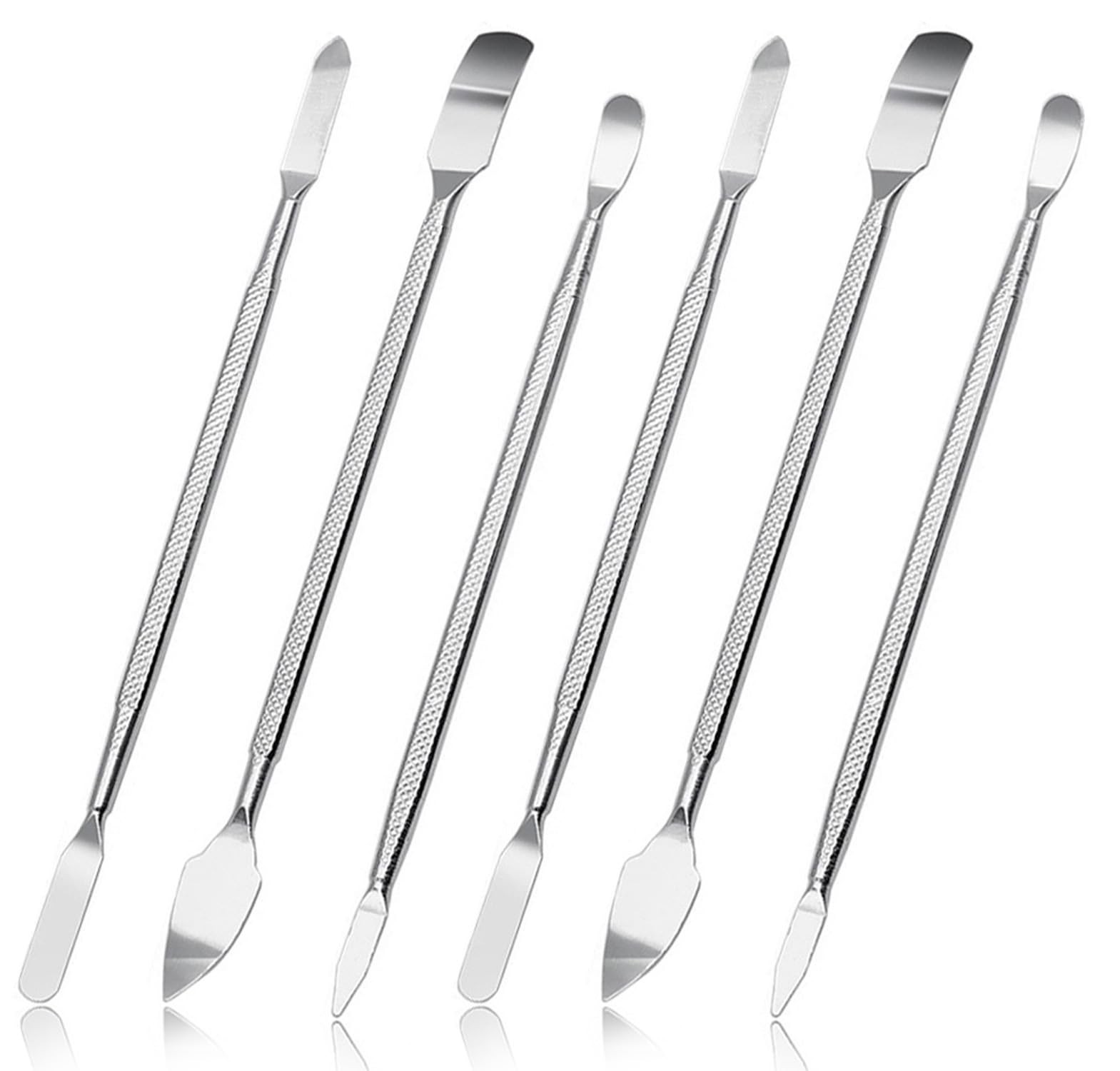 6 Pcs Metal Spudger Set Dual Ends Metal Spudger Pry Opening Repair Tools Kit