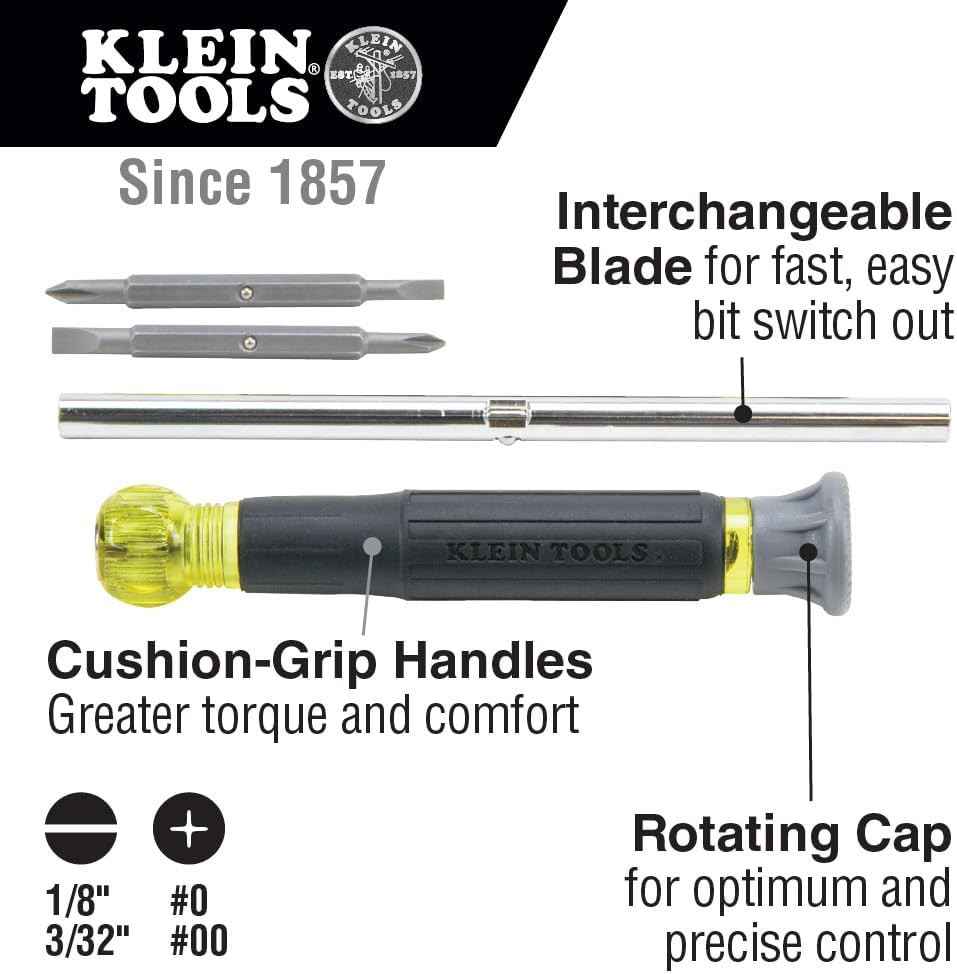 Klein Tools 3-Piece Multi-Bit Screwdriver & Nut Driver Set for Versatile Use