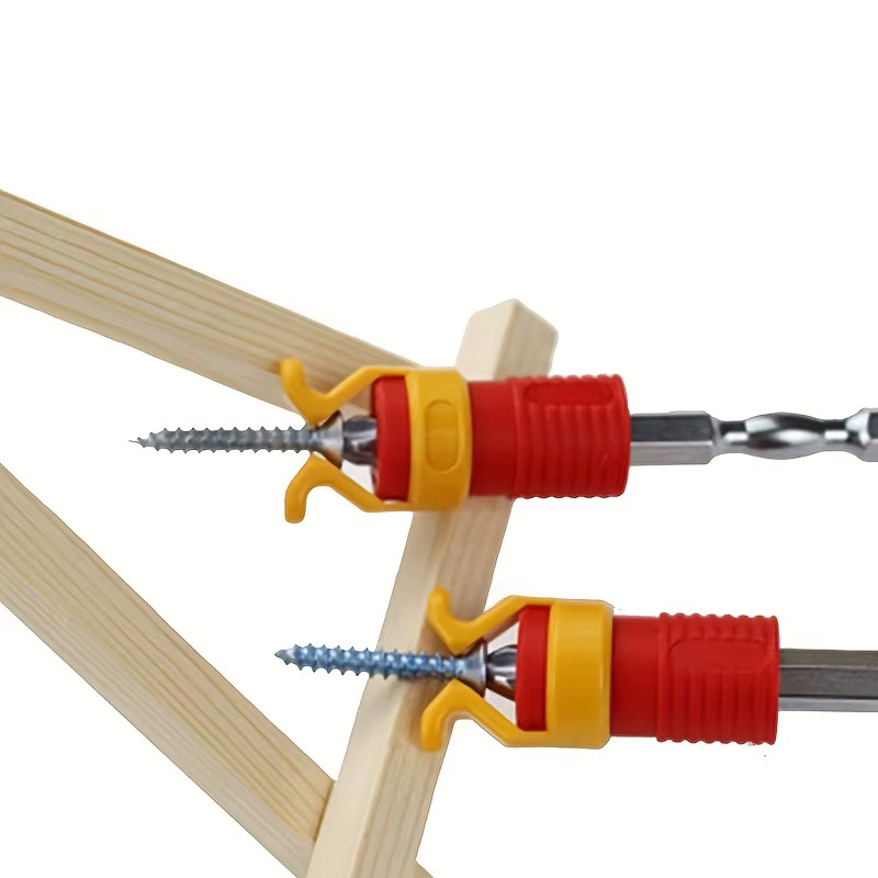 1 Piece Screw Holder, Plastic Woodworking Tool for Safety Screws and Drill Clamp