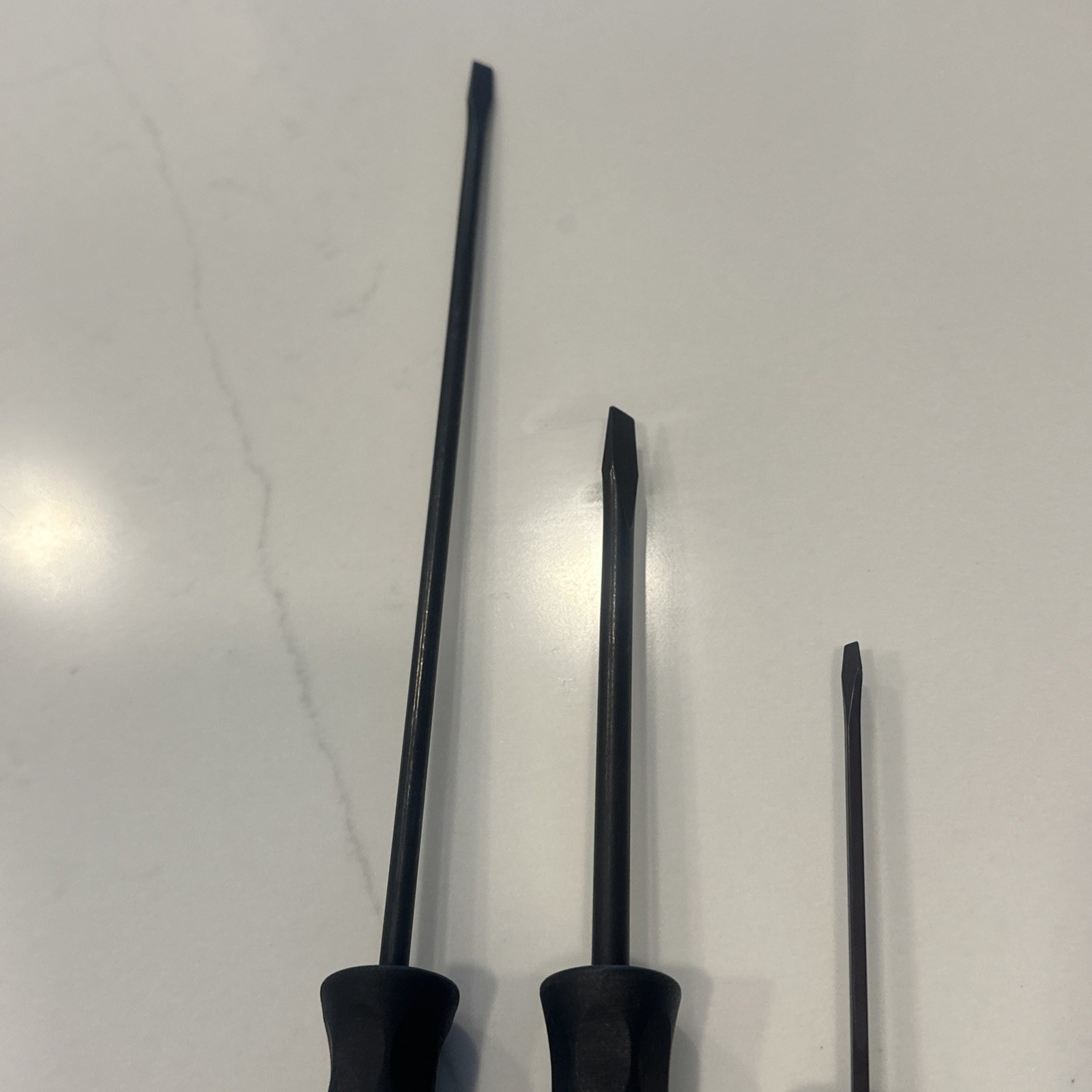 Wilde Tools 3 Piece Flathead Slotted Screwdriver Set Made In The USA