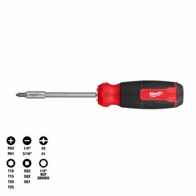 6 Pack – 14-in-1 Multi-Bit Screwdriver, 14 In. – 48-22-2900