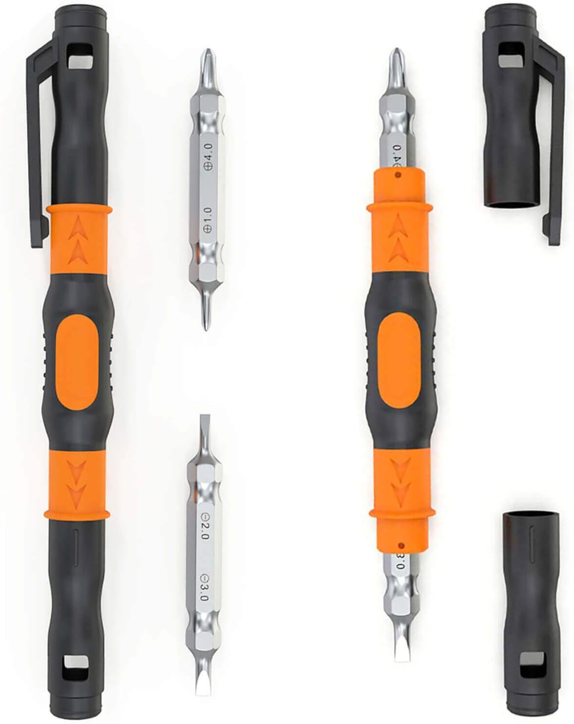 Portable Pocket Pen Screwdriver Set – 2 PACK Precision Screw Driver Multi-Tool S