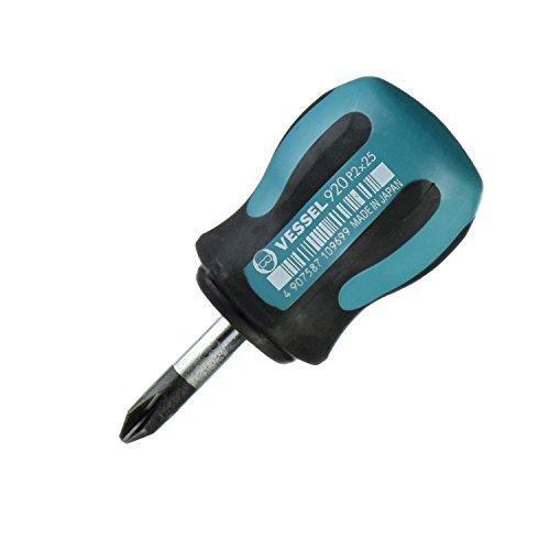 Vessel Megadora 920 +2×25 Stubby JIS Cross Point Screwdriver