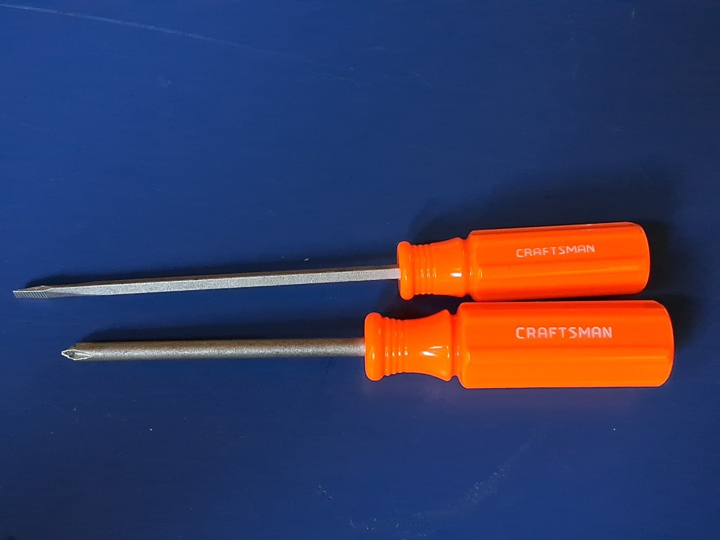 Craftsman 41555 High Visibility Orange 1/8″ Flathead #1 Phillip Screwdriver Lot