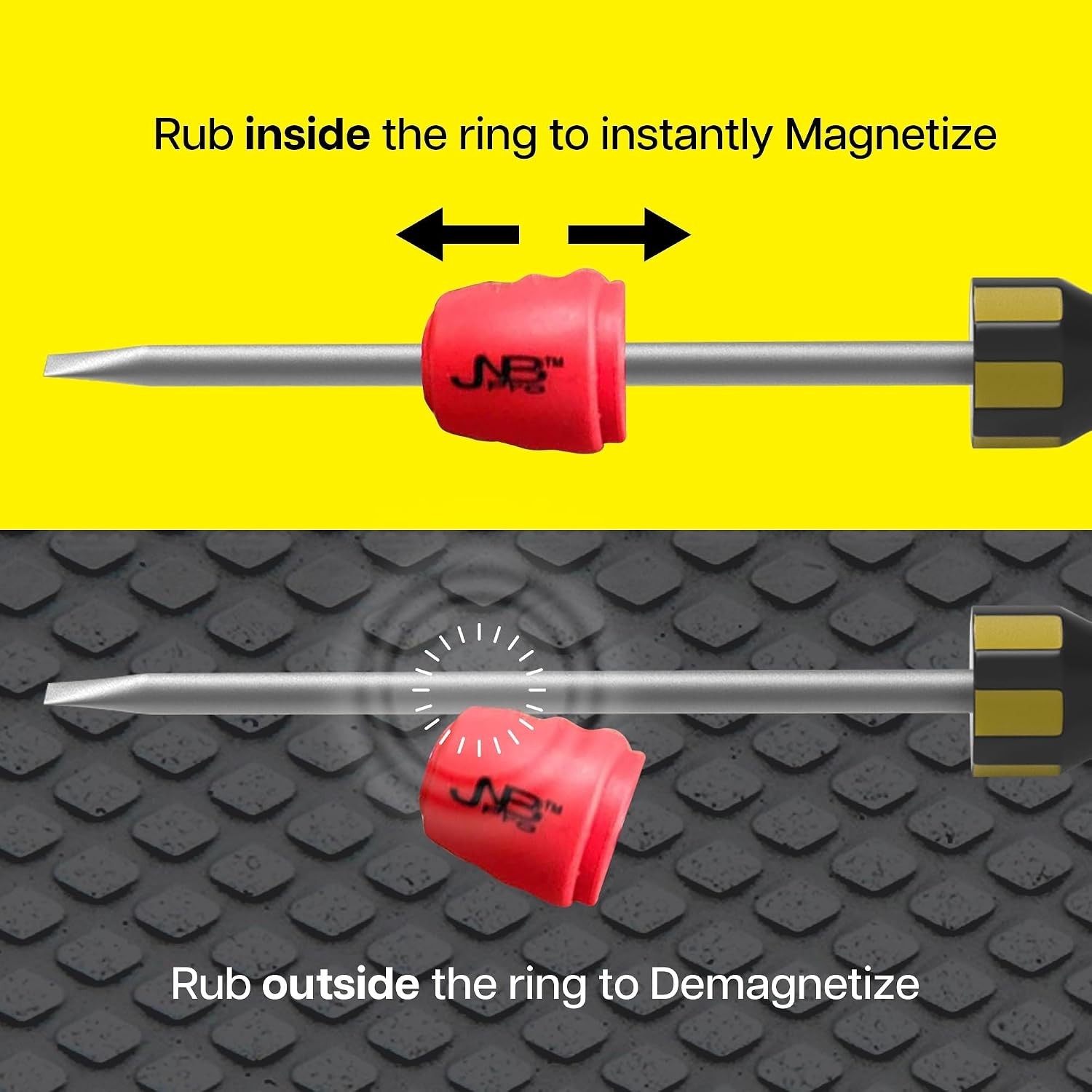 Enhanced Magnetic Screwdriver Bit Sleeve: 4-Pc Set for Carpentry & Metalworking