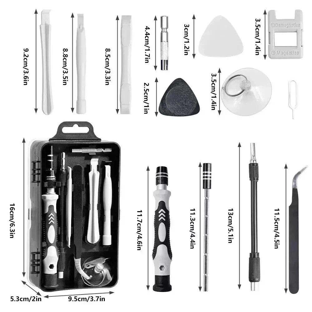 122 in 1 Precision Screwdriver Set Computer Repair Tool Kit Acssart Magnetic Bit