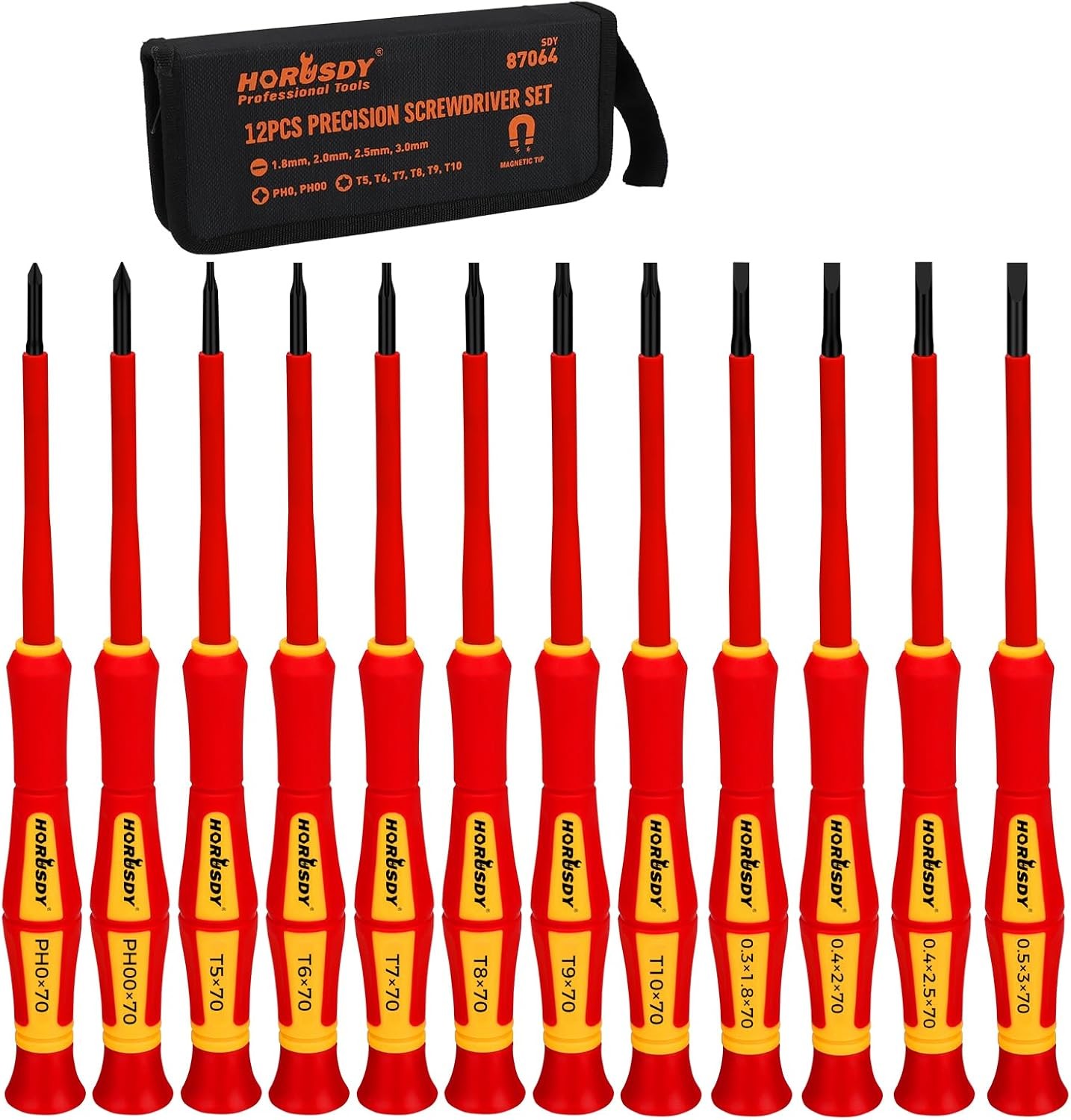 12-Piece Precision Screwdriver Set, 1000V Insulated Electrician Screwdri
