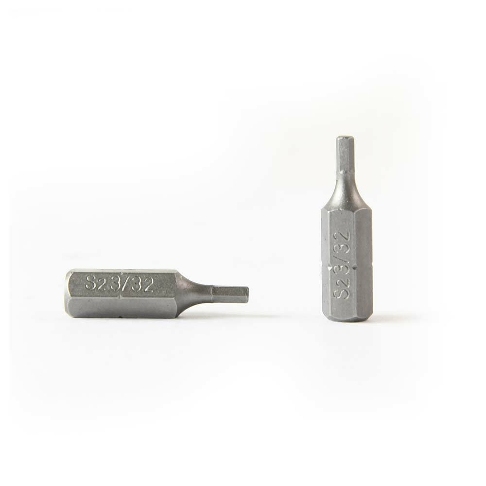 BH108-10PK Single End Hexagonal Screwdriver Bits – 1 Inch Long – 3/32 Hex – 10