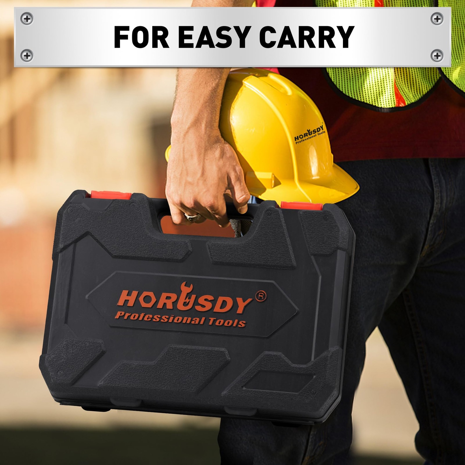 HORUSDY 11-piece Magnetic Screwdriver Set with Case, 5 Phillips & 5 Yellow