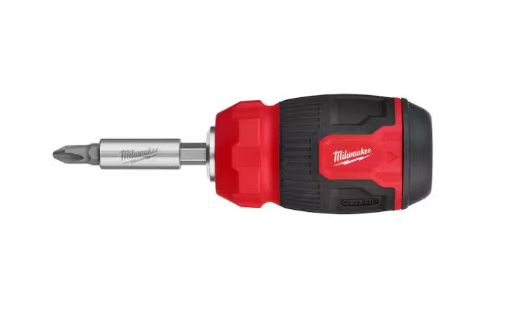 Milwaukee 8-In-1 Compact Multi-Bit Screwdriver | 48-22-2910 | Pack of 1