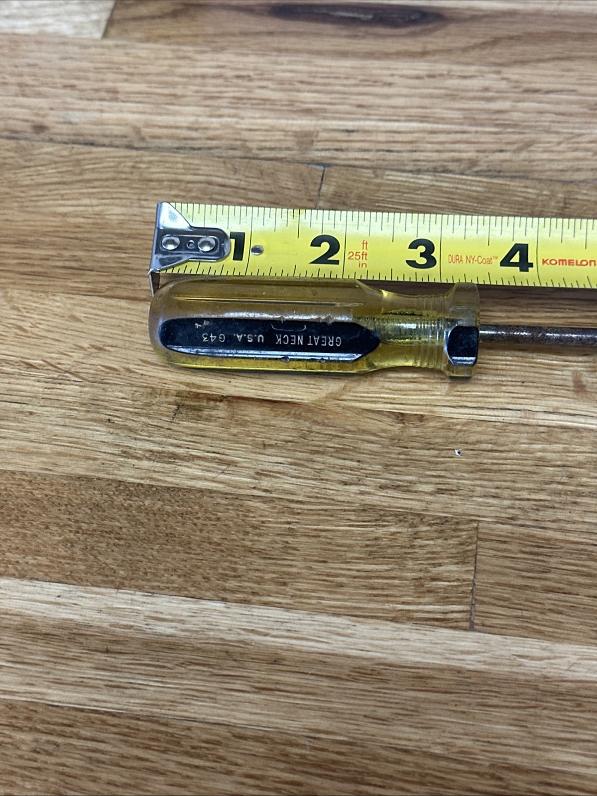 Vintage Great Neck Flathead Screwdriver G43 USA