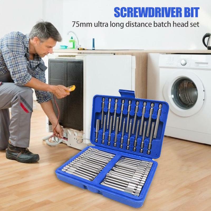 50Pcs Security Bit Screwdriver Bit Set Torx Star Hex Tamper Proof Bolts