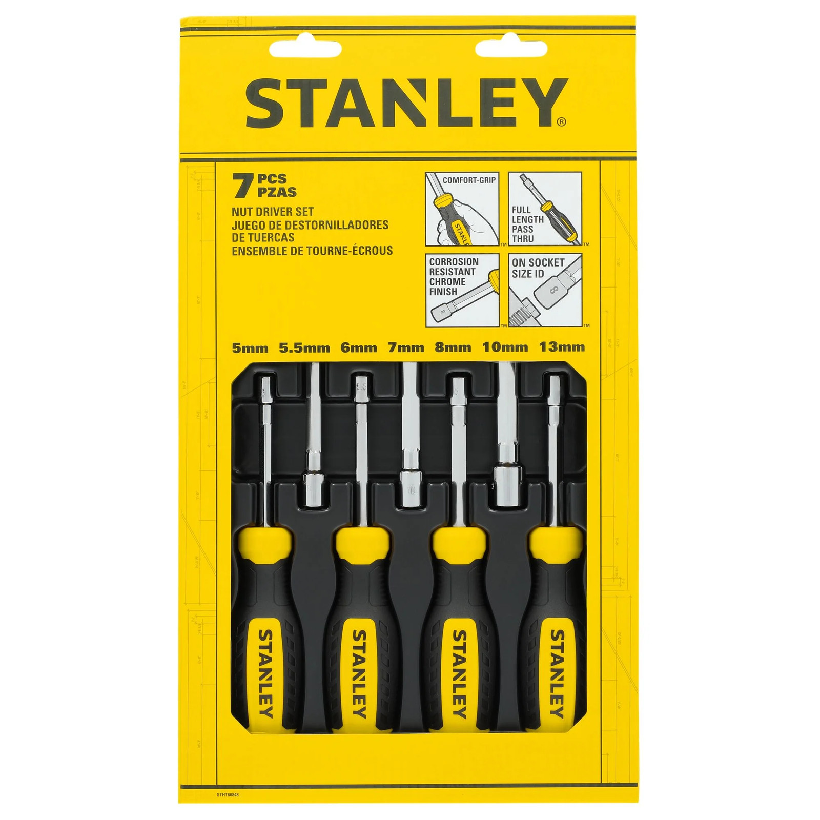STANLEY 7 pc Metric Nut Driver Set – STHT60848