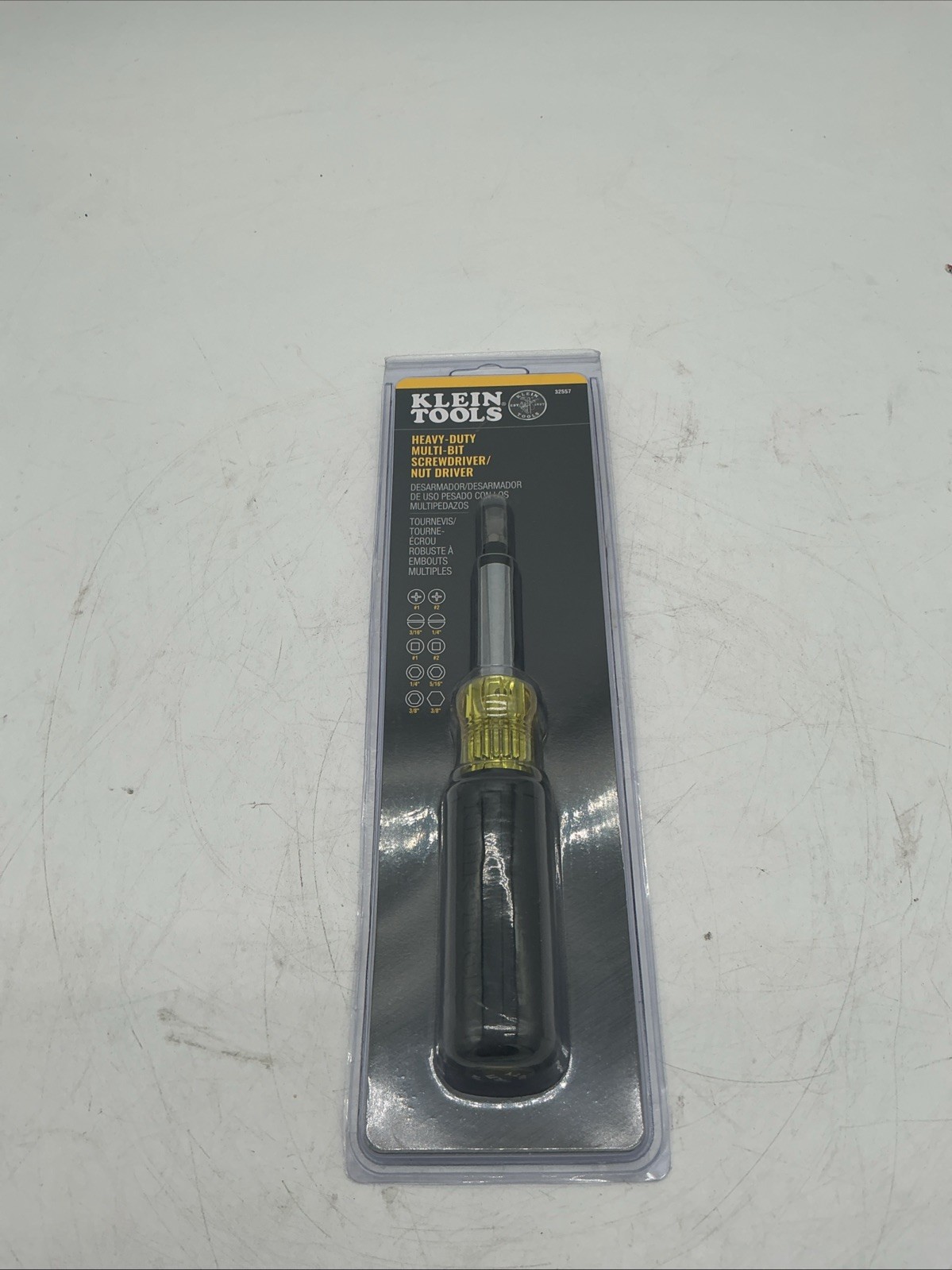 Klein Tools 32557 Multi-Bit Screwdriver / Nut Driver, 10-in-1, Heavy Duty