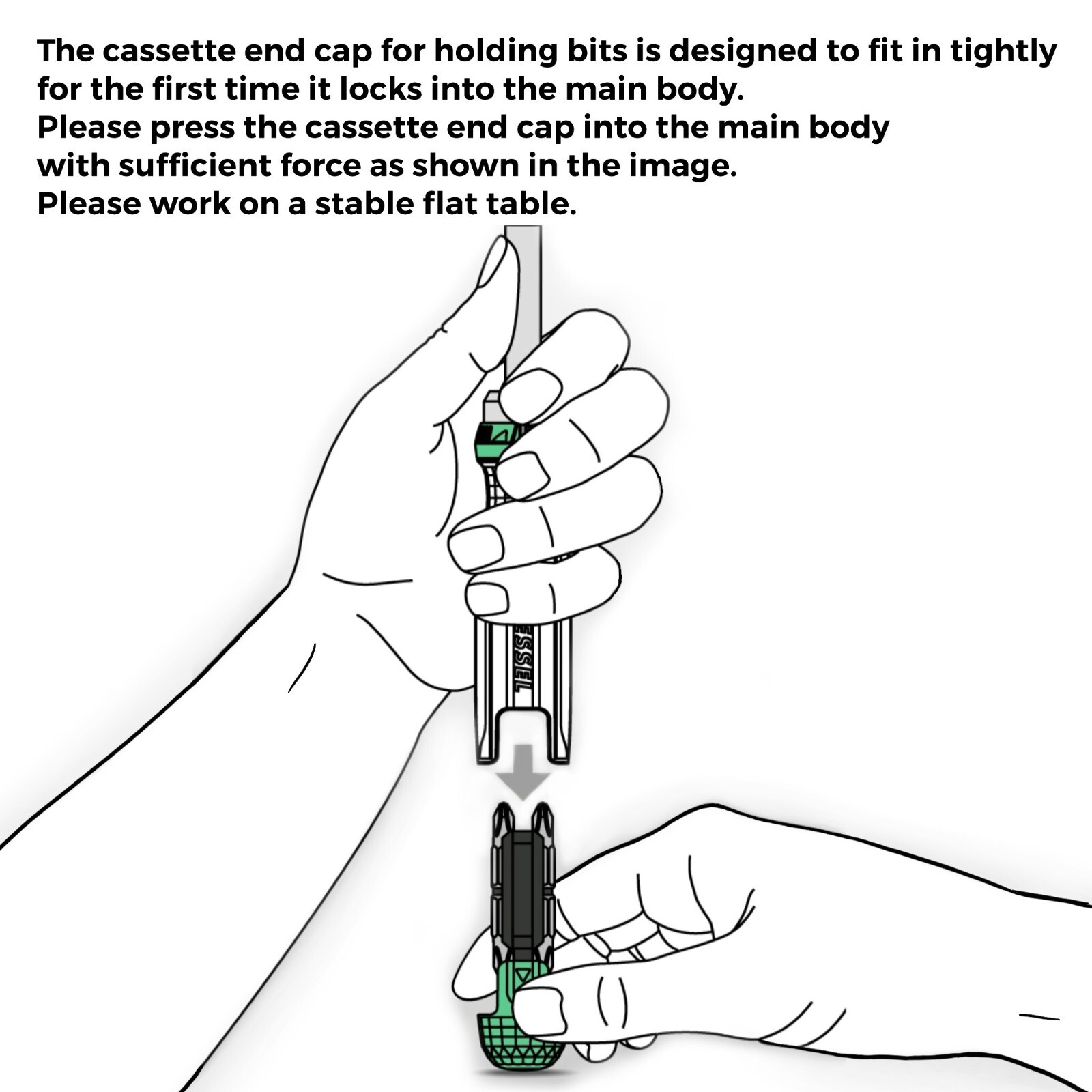 Vessel Tools TD6808TX CRYSTALINE Ratchet Screwdriver with Insert Bits, 8 Pc.
