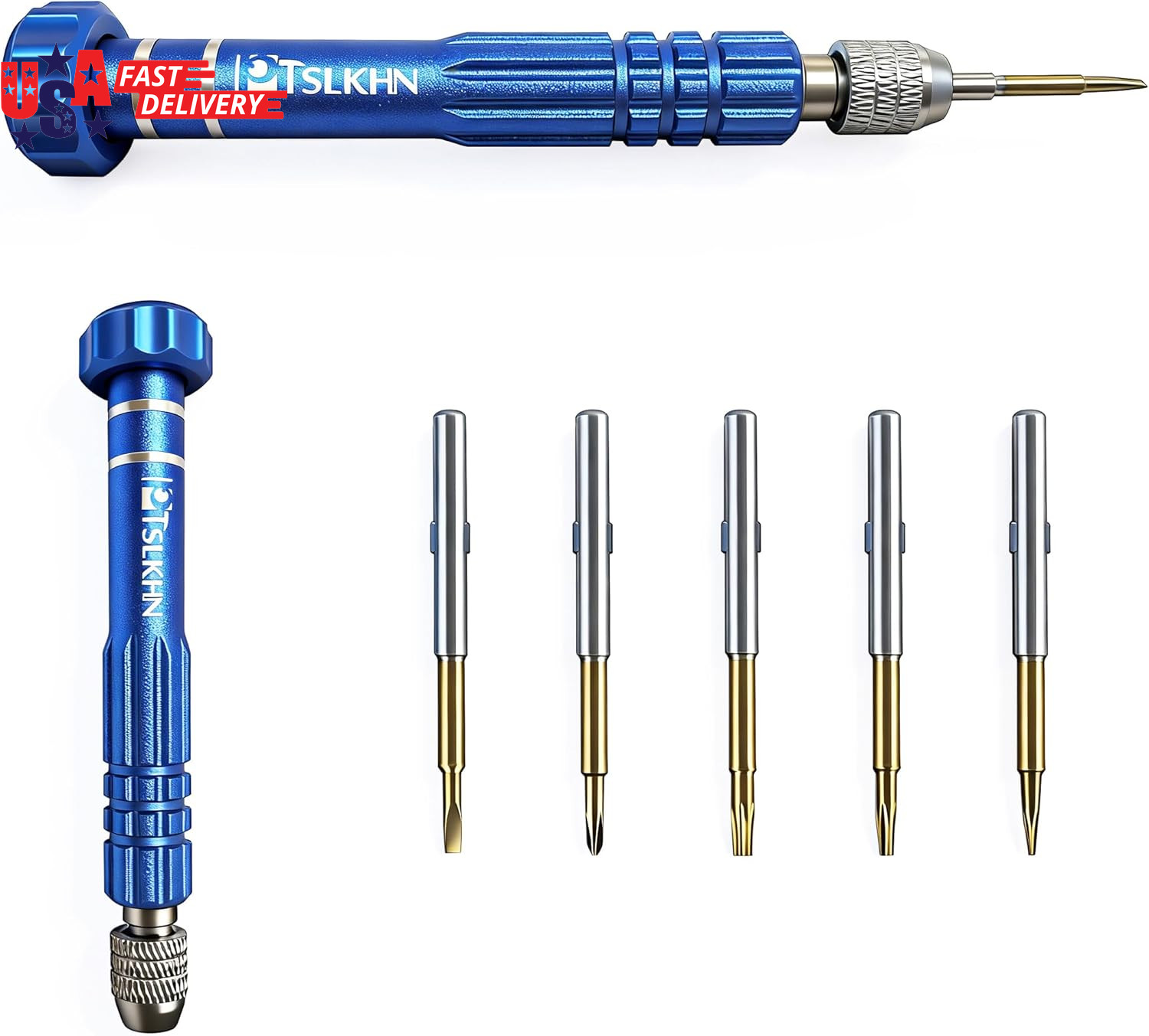 5-In-1 Multifunctional Small Screwdriver, S2 Steel Magnetic Screwdriver Kit for