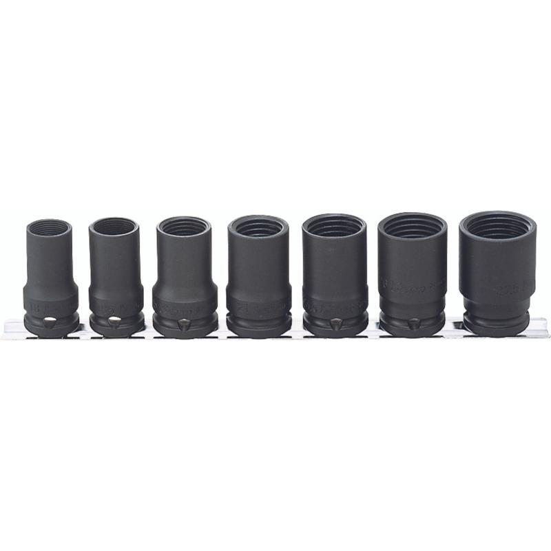 Koken RS14124/7 1/2 Sq. Dr. Lock Nut Buster Set 17-27.5mm For Lock Nut 7 pieces