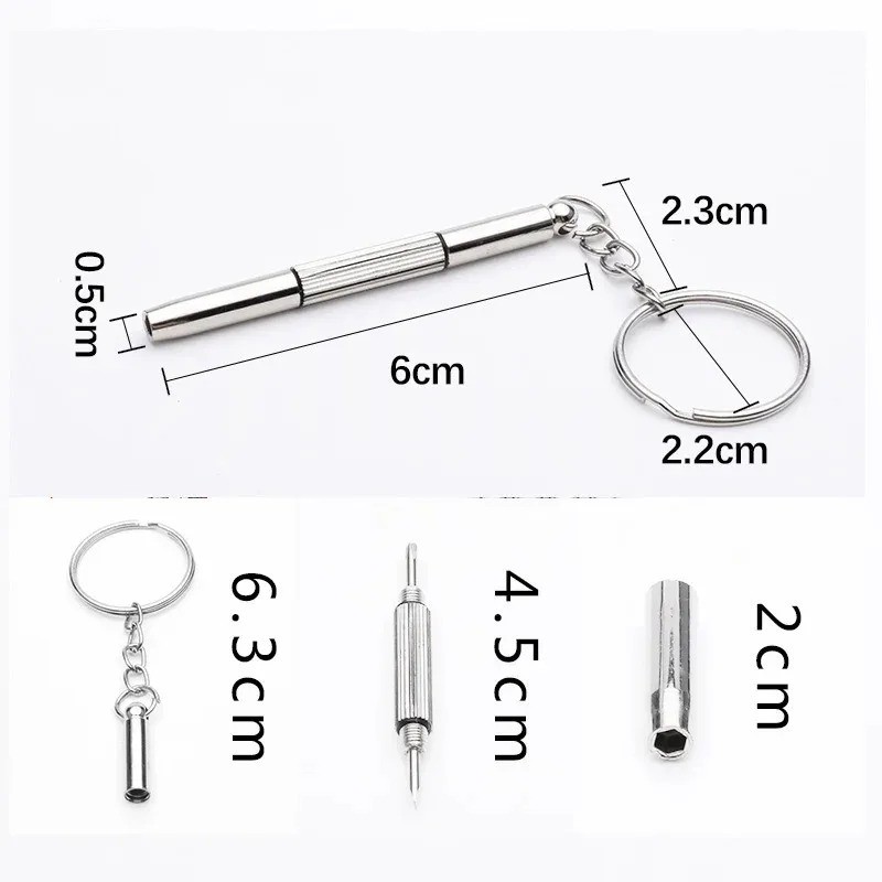 Mini 3-in-1 Glasses Screwdriver Set Spectacle Watch Sunglass Repair Kit
