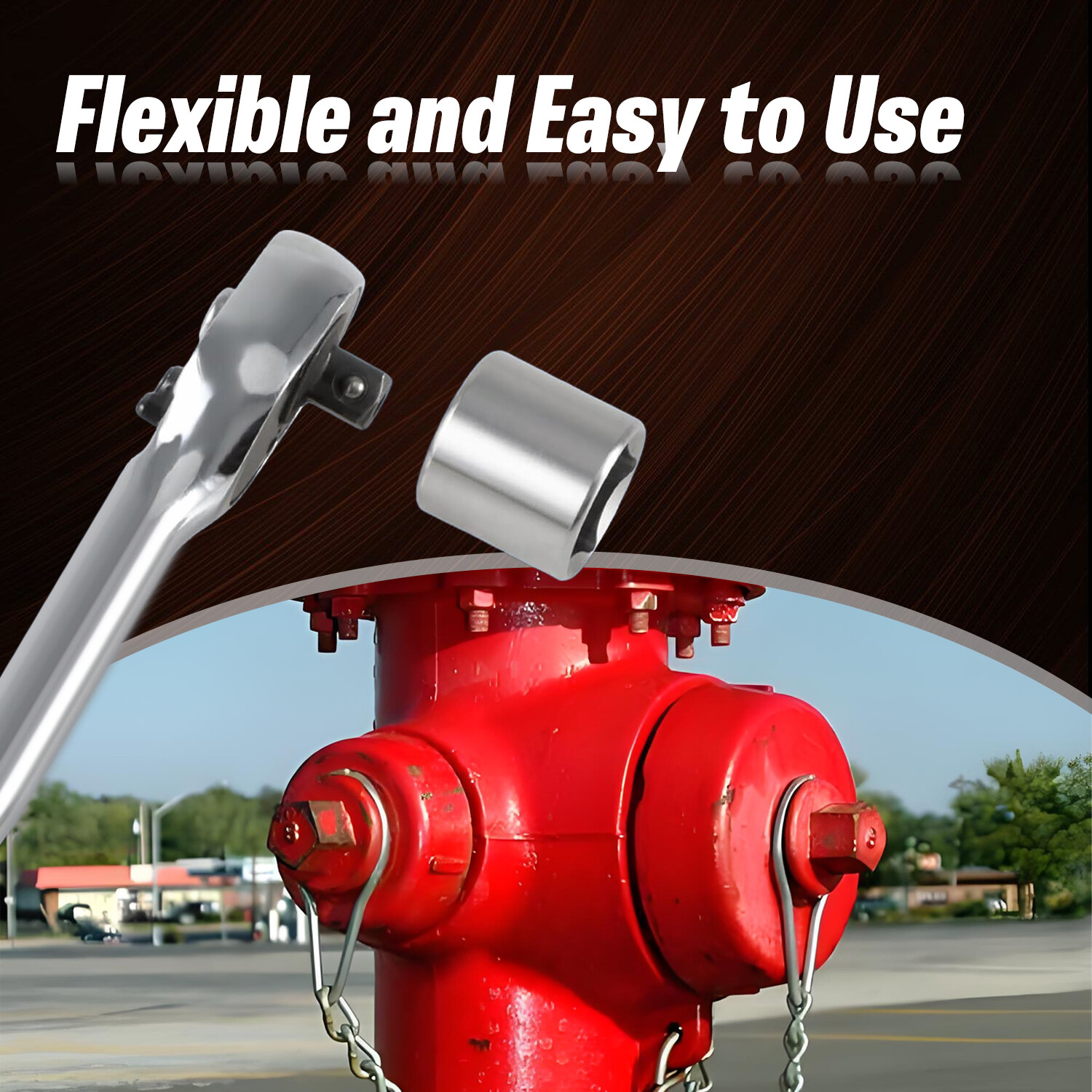 51/64″ 5-Point 3/8″ Drive Utility Impact Socket for Fire Hydrant 5-Point Nuts