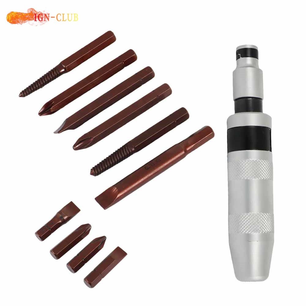 Heavy Duty Drive Impact Driver 11 × 1/2″ Screwdriver Remover Tightening Tool Set
