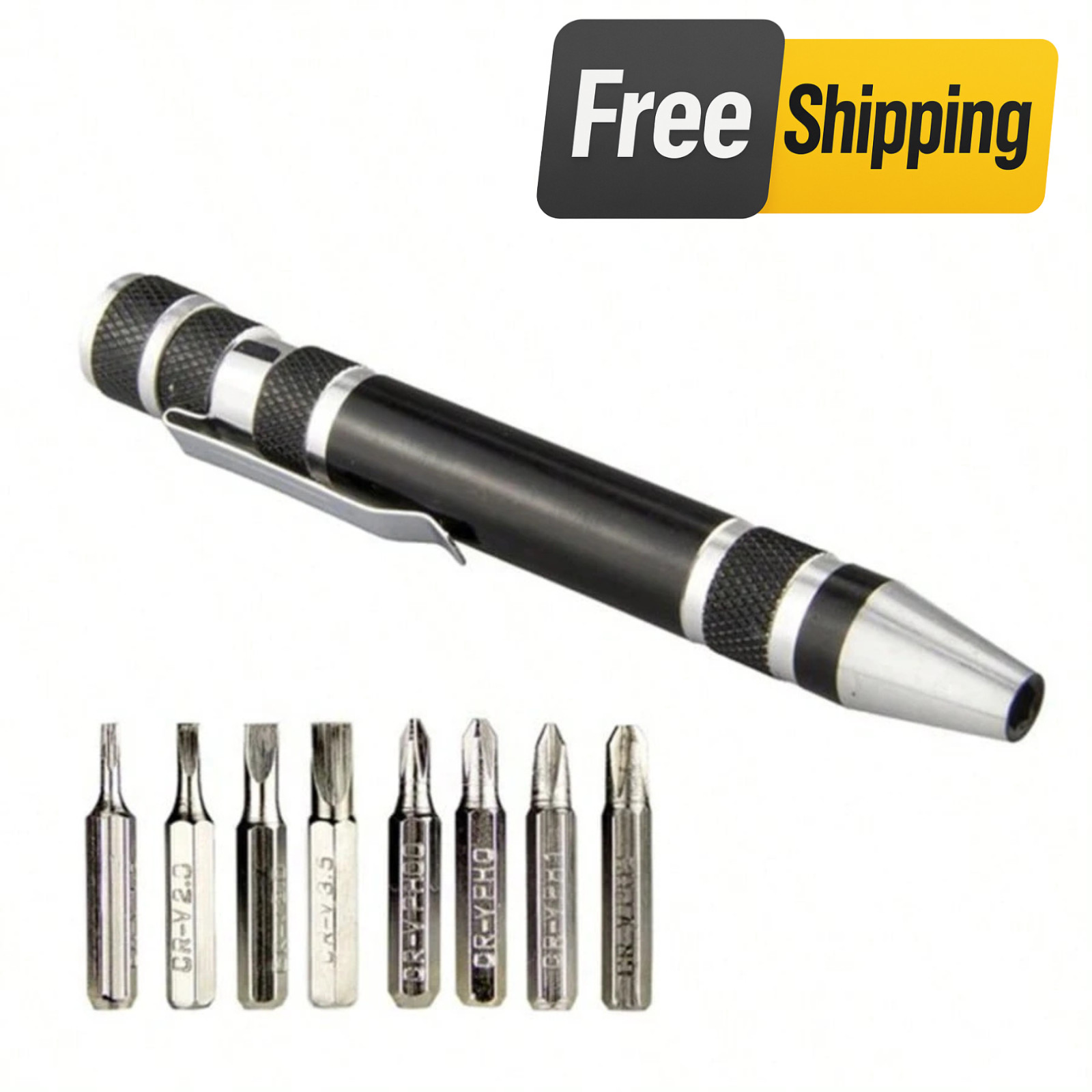 8 In 1 Aluminum Alloy Screwdriver Set Multifunction Precision Repair Tool Kit US