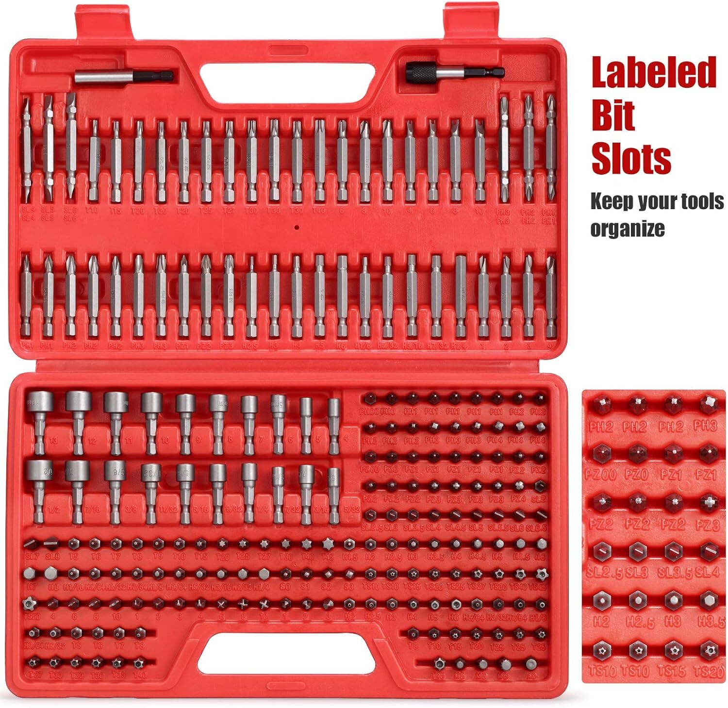 214pc Screwdriver Bit Tool Kit Set Craftsman Home Repair Juego Destornilladores
