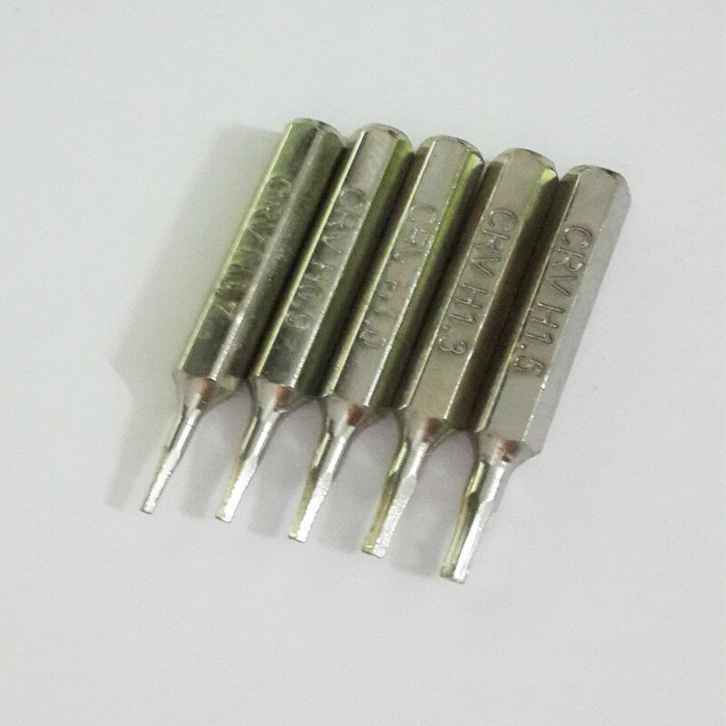 Hex Bit Set H0.7,H0.9,H1.0 H1.3,H1.5,H2.0,H2.5,H3.0,H3.5,H4.0 4mm bits torx 10PC