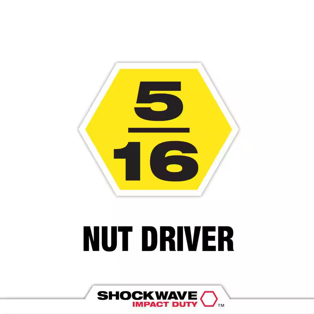 SHOCKWAVE Impact Duty 5/16 In. X 6 In. Alloy Steel Magnetic Nut Driver (1-Pack)
