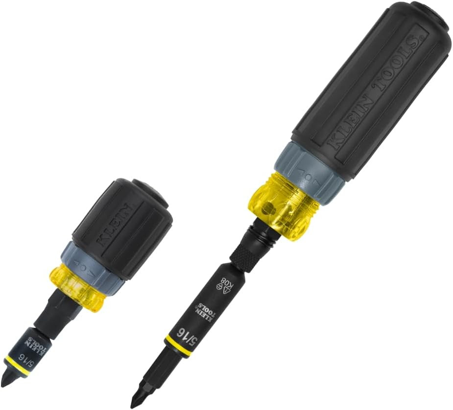 Klein Tools 80191 KNECT (S) Impact-Rated Multi-Bit Screwdriver Set, 11-In-1 and