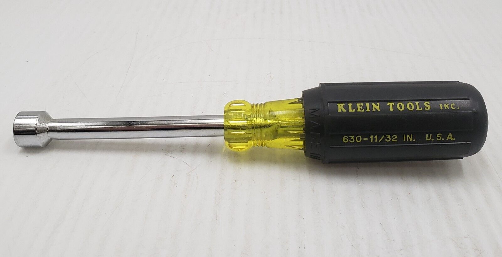 Klein Tools 11/32″ Nut Driver 3 Inch Hollow Shaft, Cushion Grip 630-11/32 In.