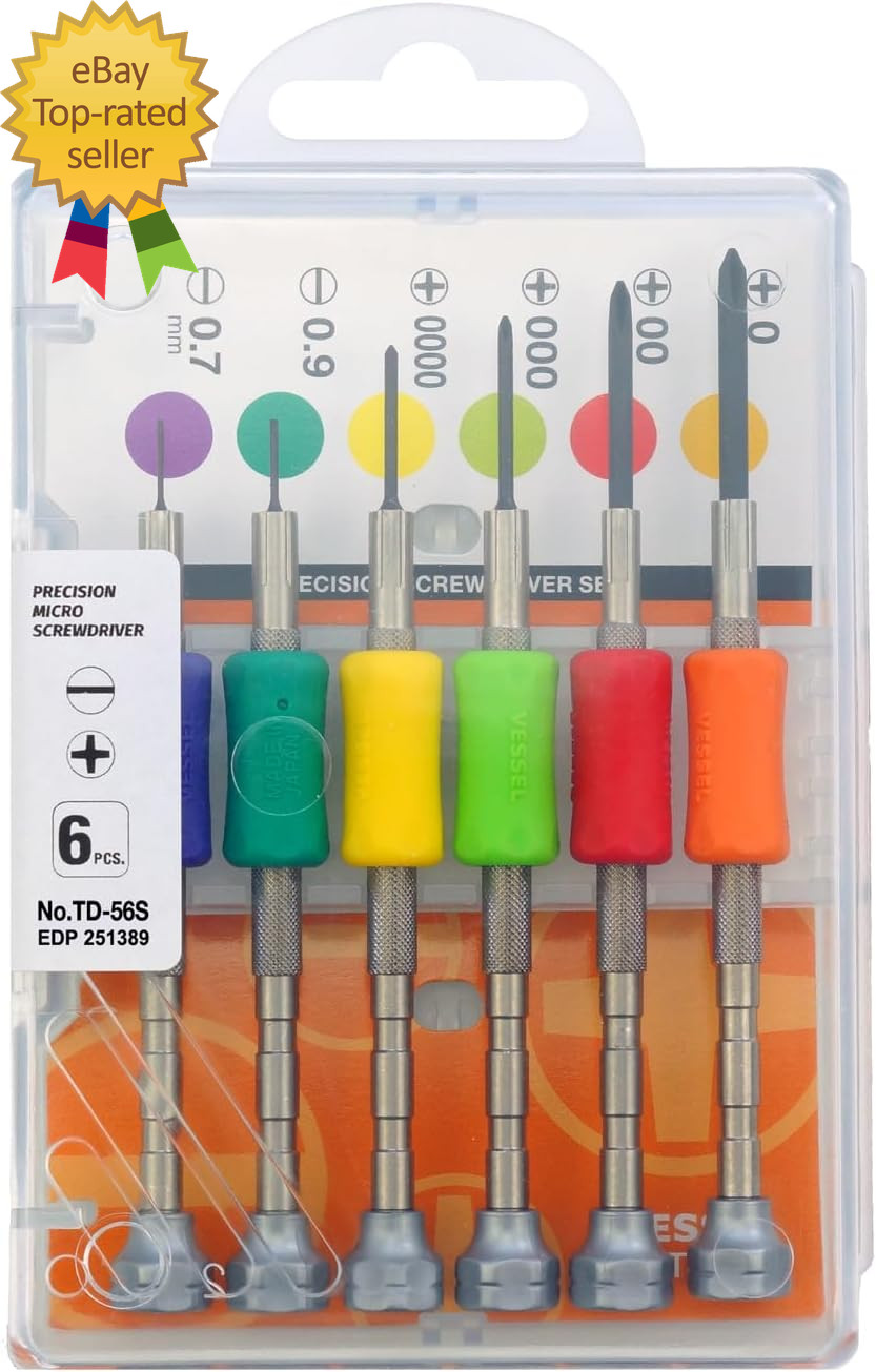 Precision Screwdriver Set TD-56S / +0, 00, 000, 0000, -0.7, -0.9