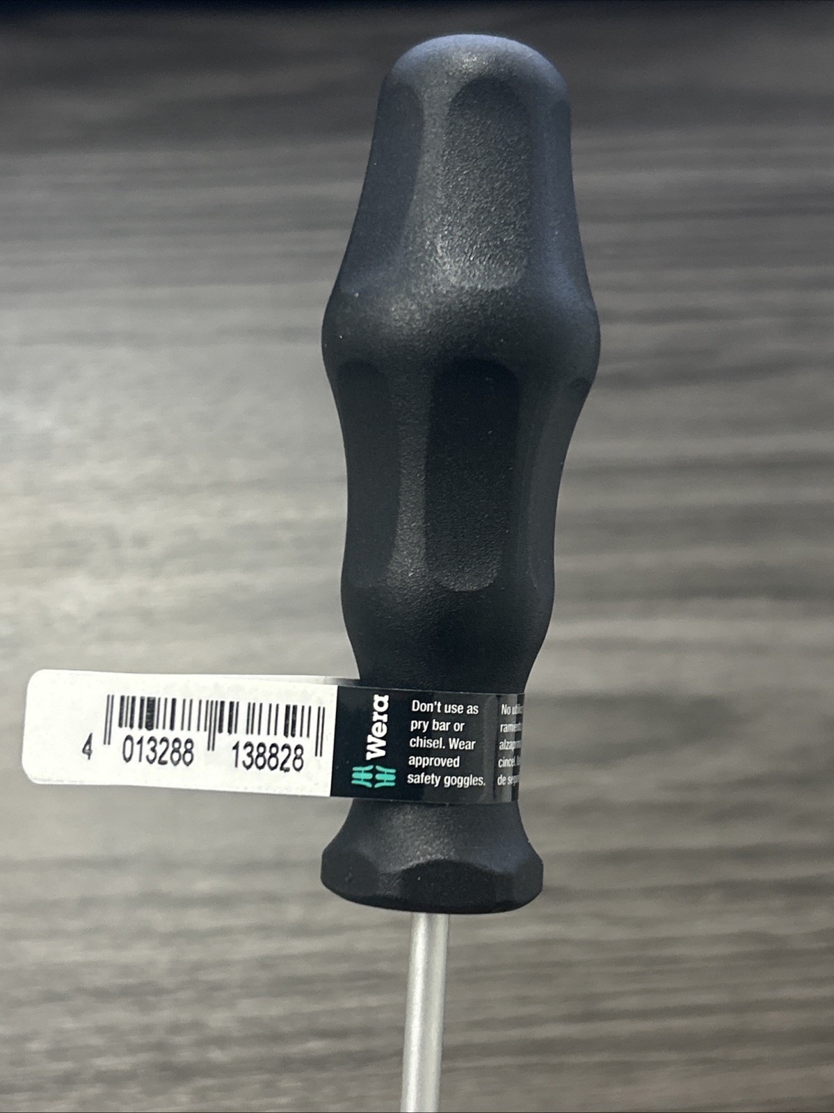 Wera 030128 T20s x 100mm ESD Safe Security Torx Screwdriver