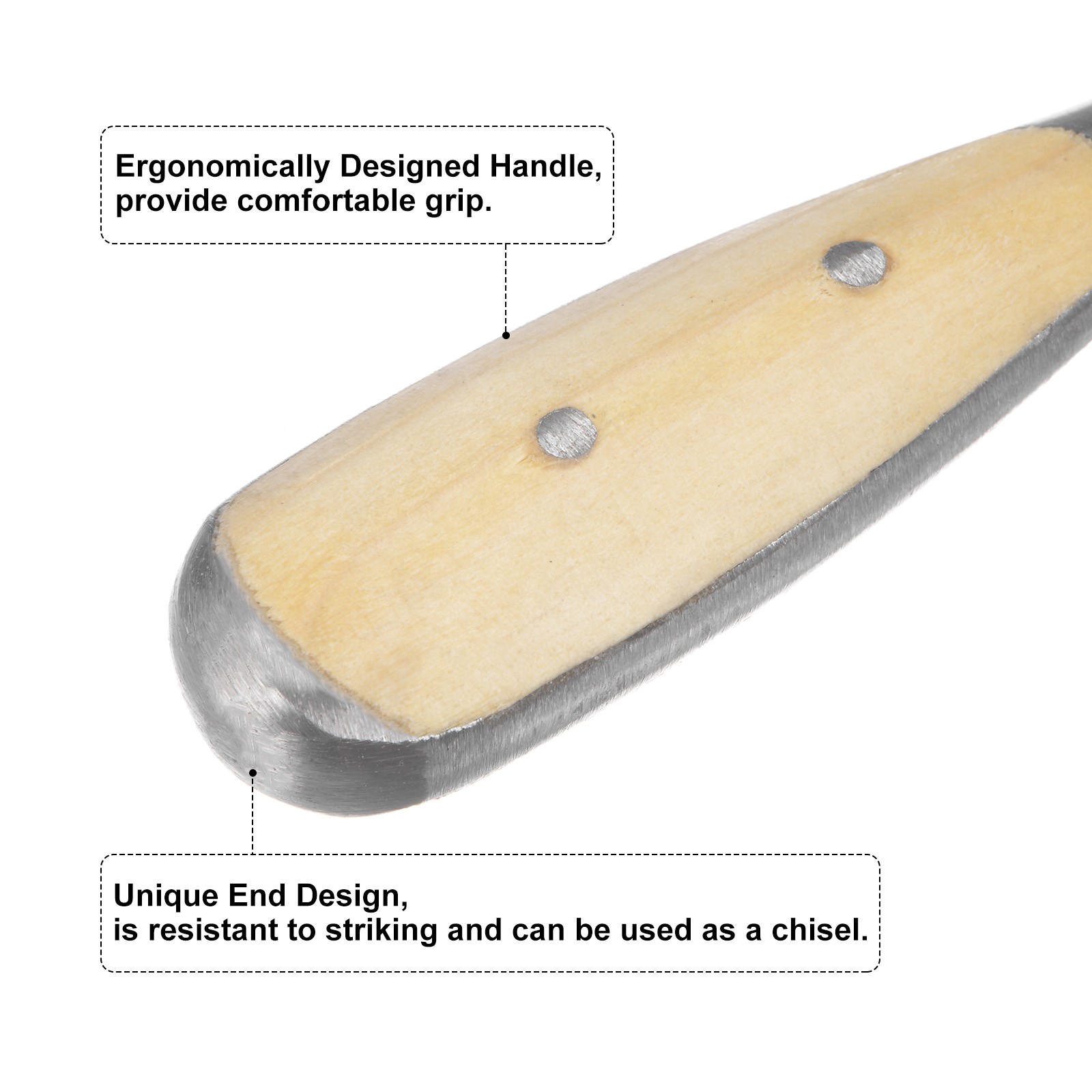 Slotted Screwdriver SL9 8″ Flat-Blade Screwdrivers with Wooden Handle