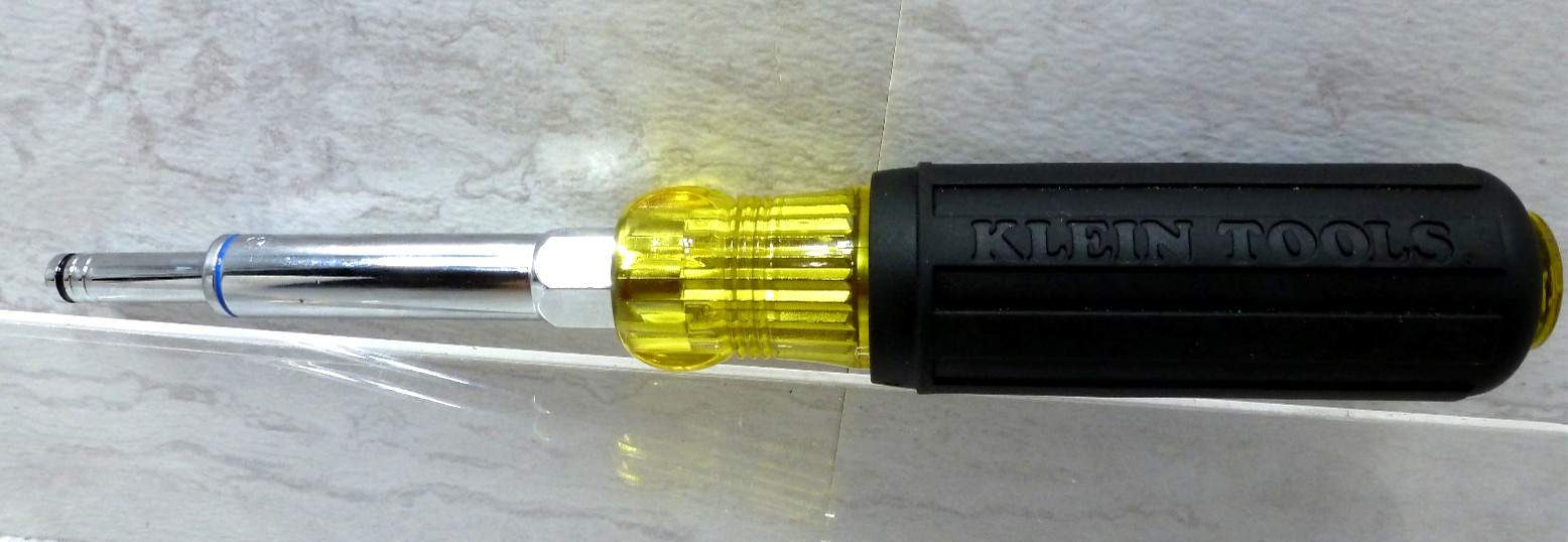 Klein Tools 5-in-1 Multi Bit Nut Driver 32801 3/16″- 1/4″- 3/8″- 5/16″-9/16″