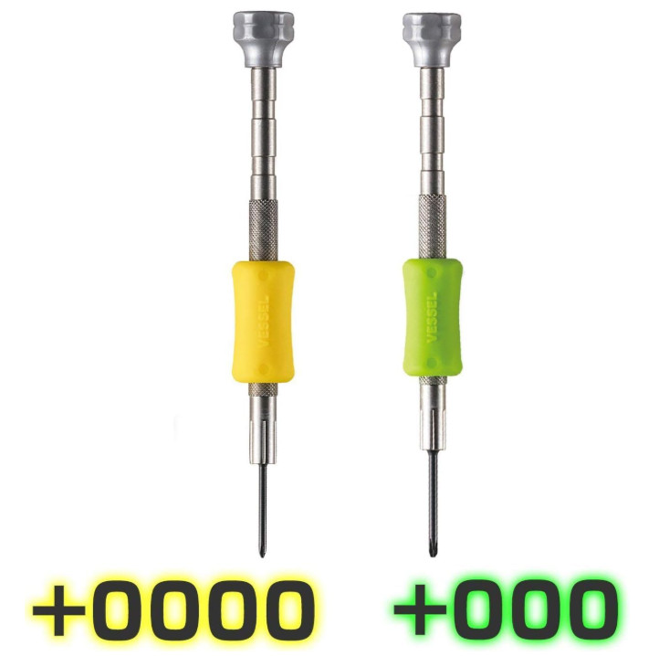 Vessel TD-56S Micro Precision Screwdriver Set +0 +00 +000 +0000 -0.7 -0.9