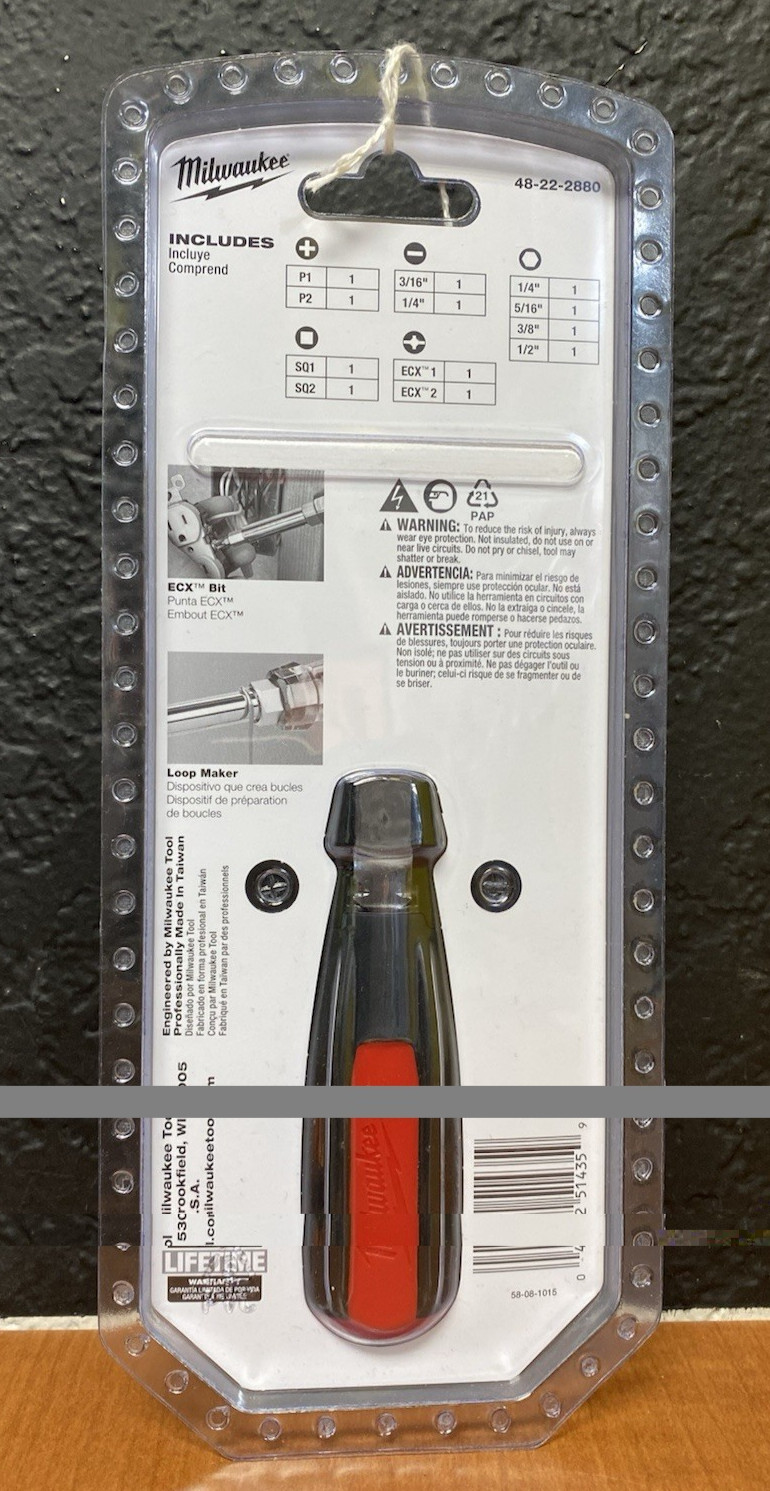 Milwaukee 48-22-2880 13 in 1 Cushion Grip Screwdriver w/ ECX