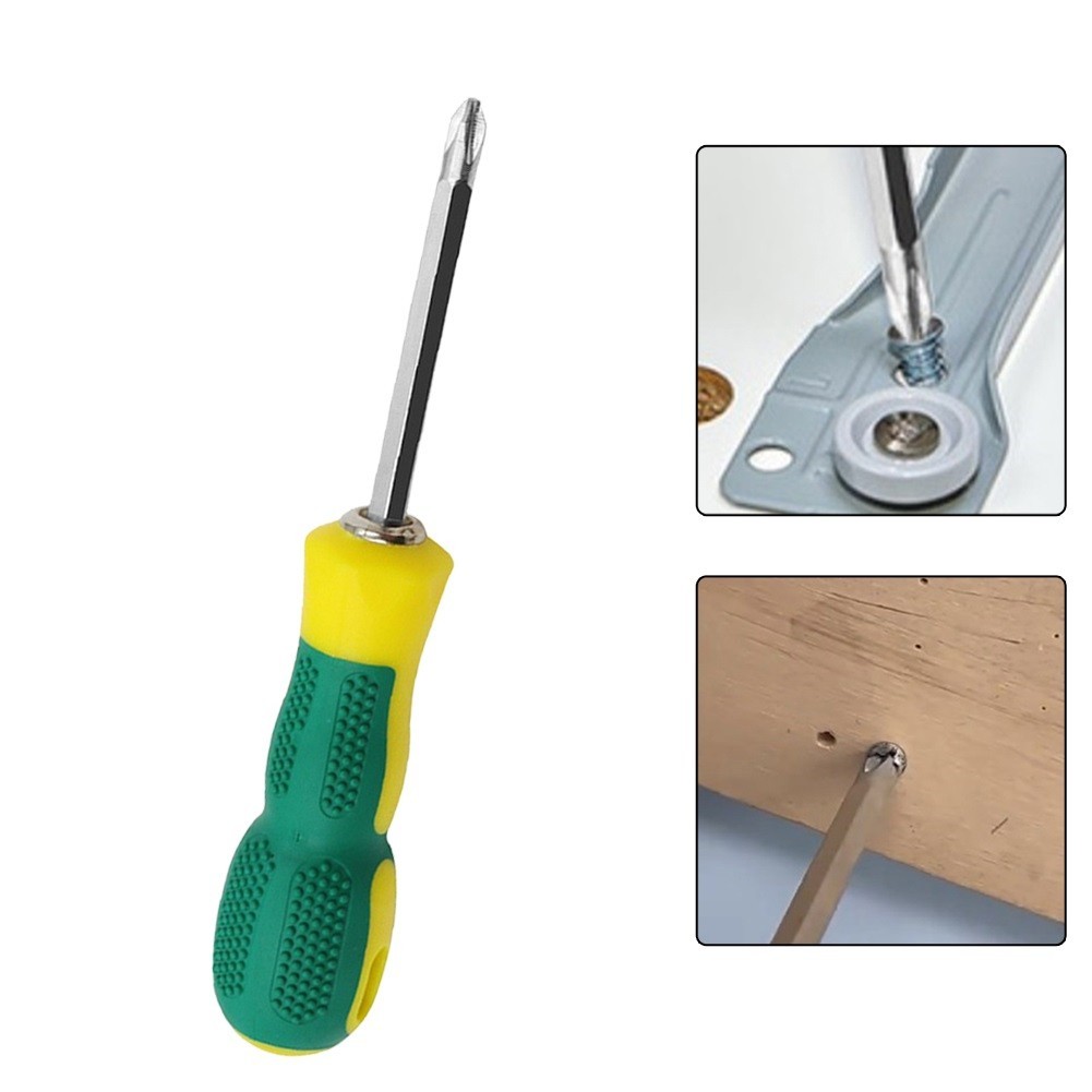 Screwdriver Hand Tool Accessories Dual 170mm Interchangeable Long Slotted
