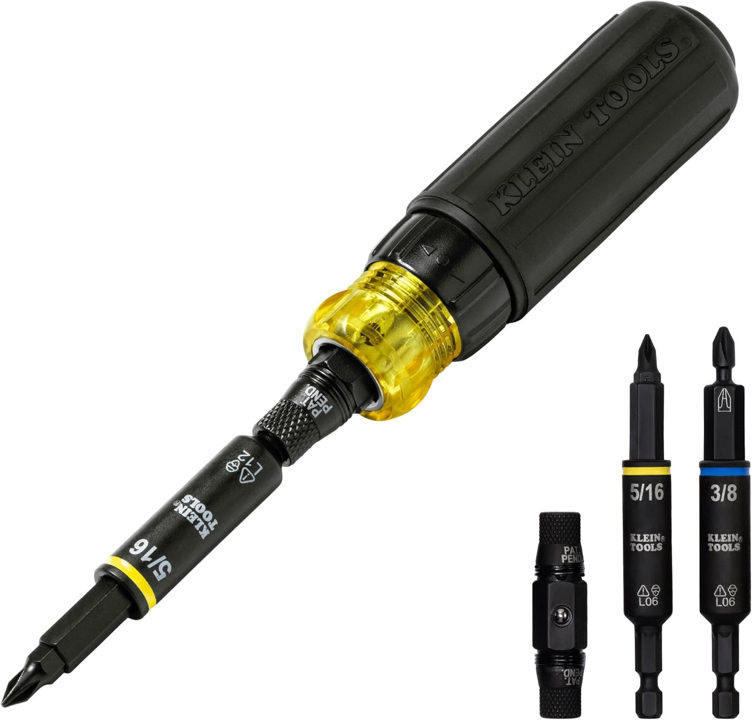 Klein Tools 80191 KNECT (S) Impact-Rated Multi-Bit Screwdriver Set, 11-In-1 and