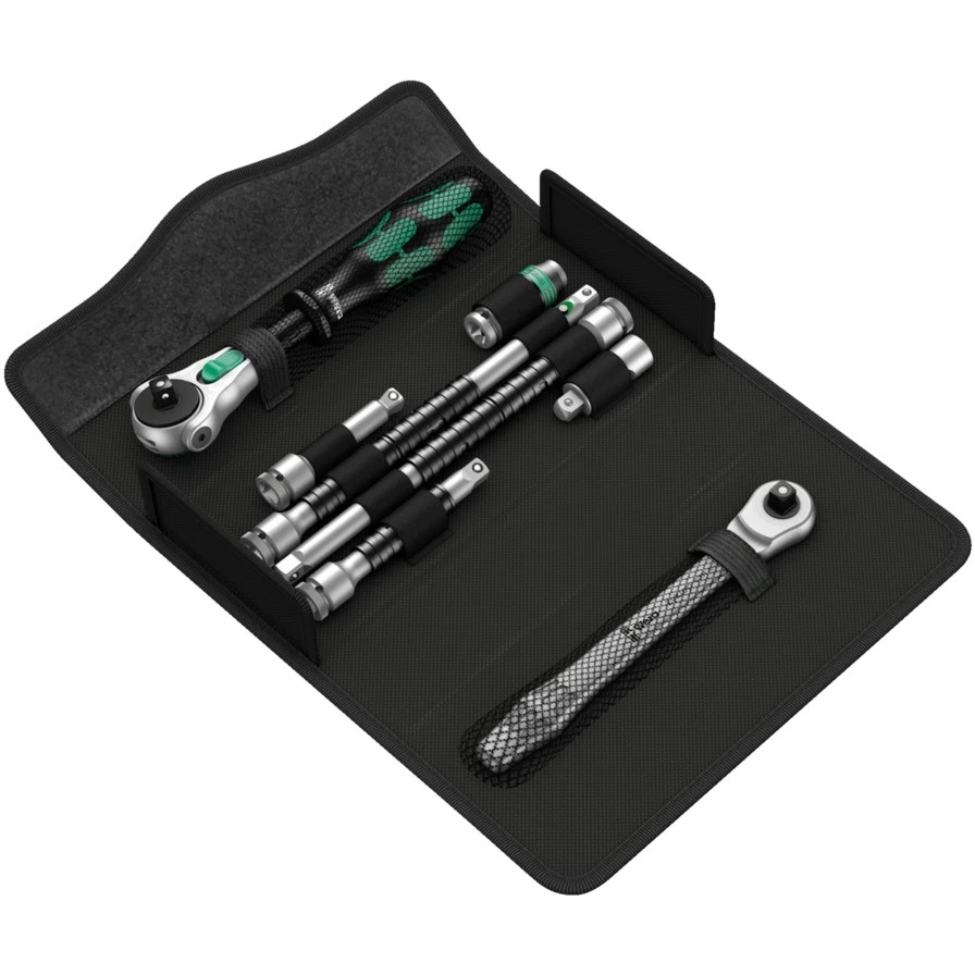 WERA 05135949001 Kraftform Kompakt Zyklop MS1 Metal/Speed 1/4″, 8 pieces