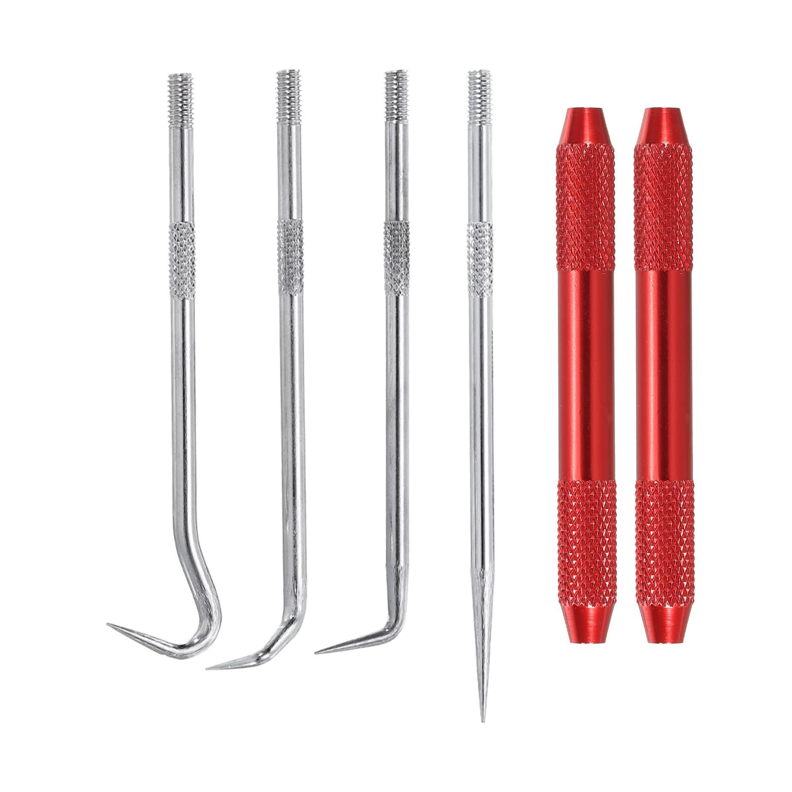 Hook and Pick Tool Set Straight 90 45 Degree Tip Full Hook Scriber