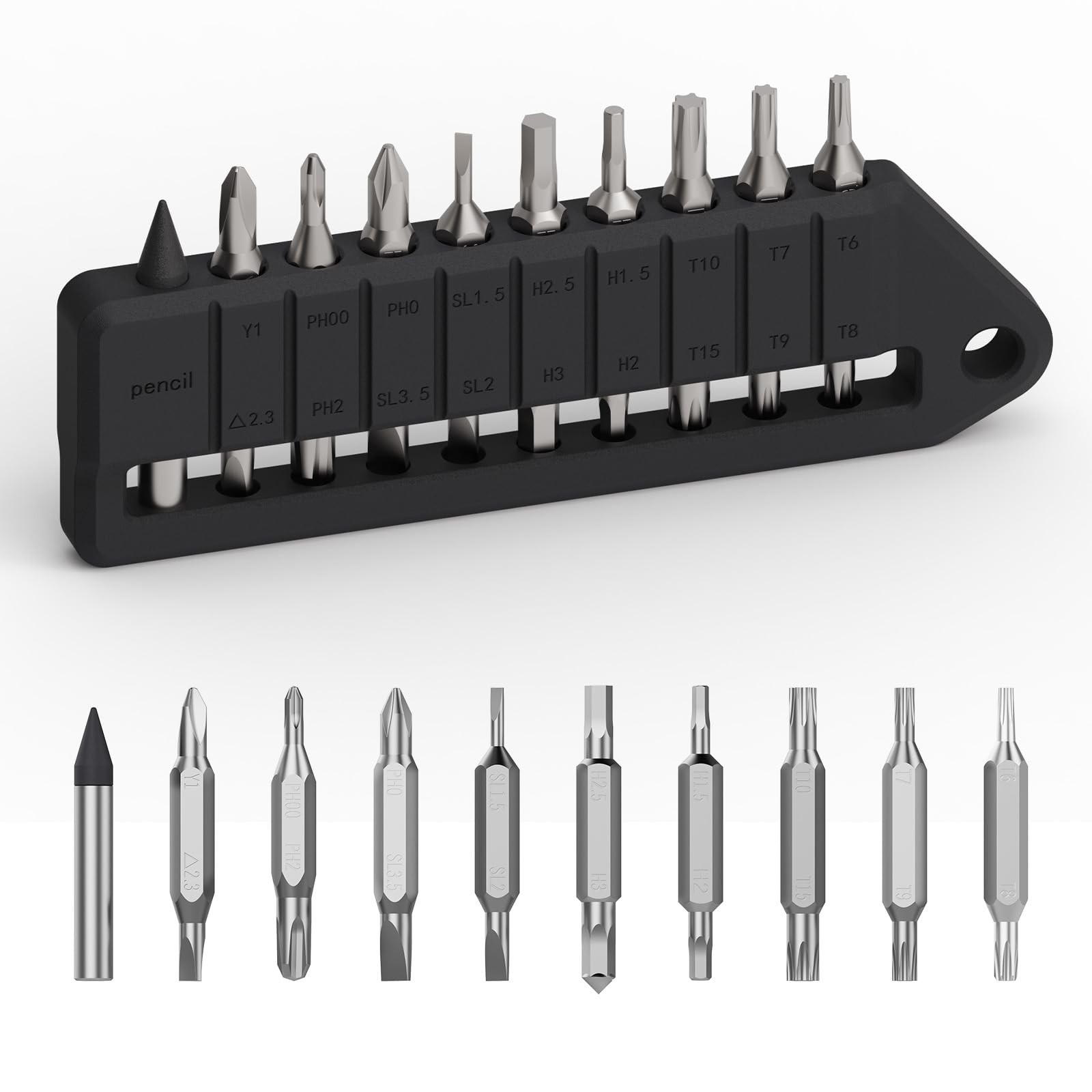 MBS1 Hex Bit Screwdriver Set 9 PCS S2 Tool Steel Hand Repair Kit