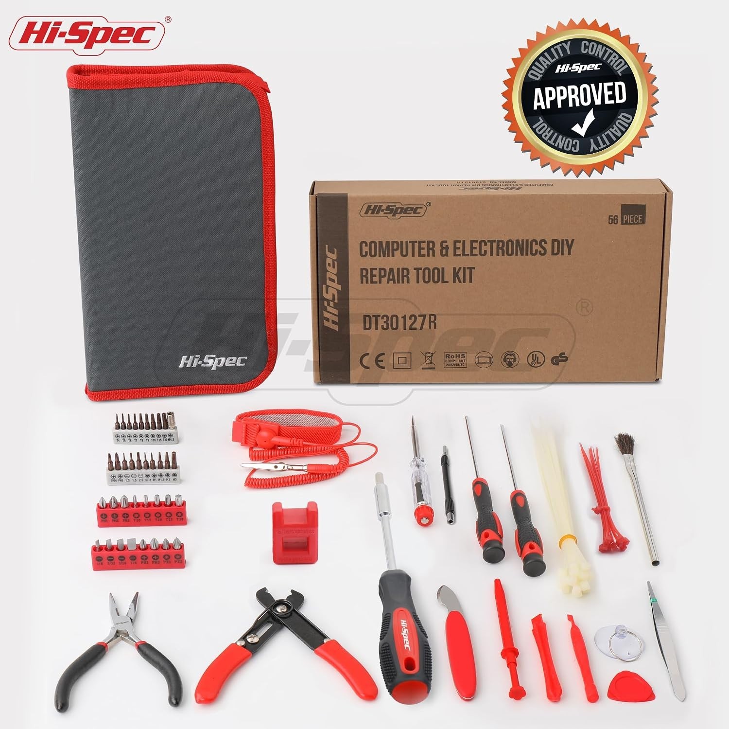 Comprehensive 56pc Electronics Repair Set for Everyday Fixes