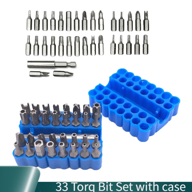 Tamper Proof Security Torq Hex Star Spanner Tri Wing Screwdriver 33 Torx Bit Set