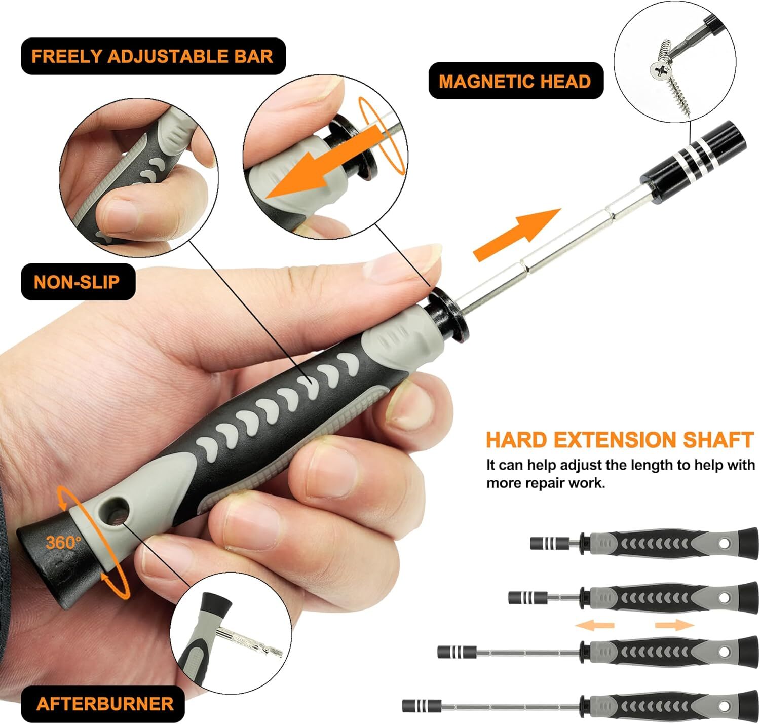 Precision Screwdriver Set, 130 in 1 with 120 bits Repair Tool Kit, Screwdriver