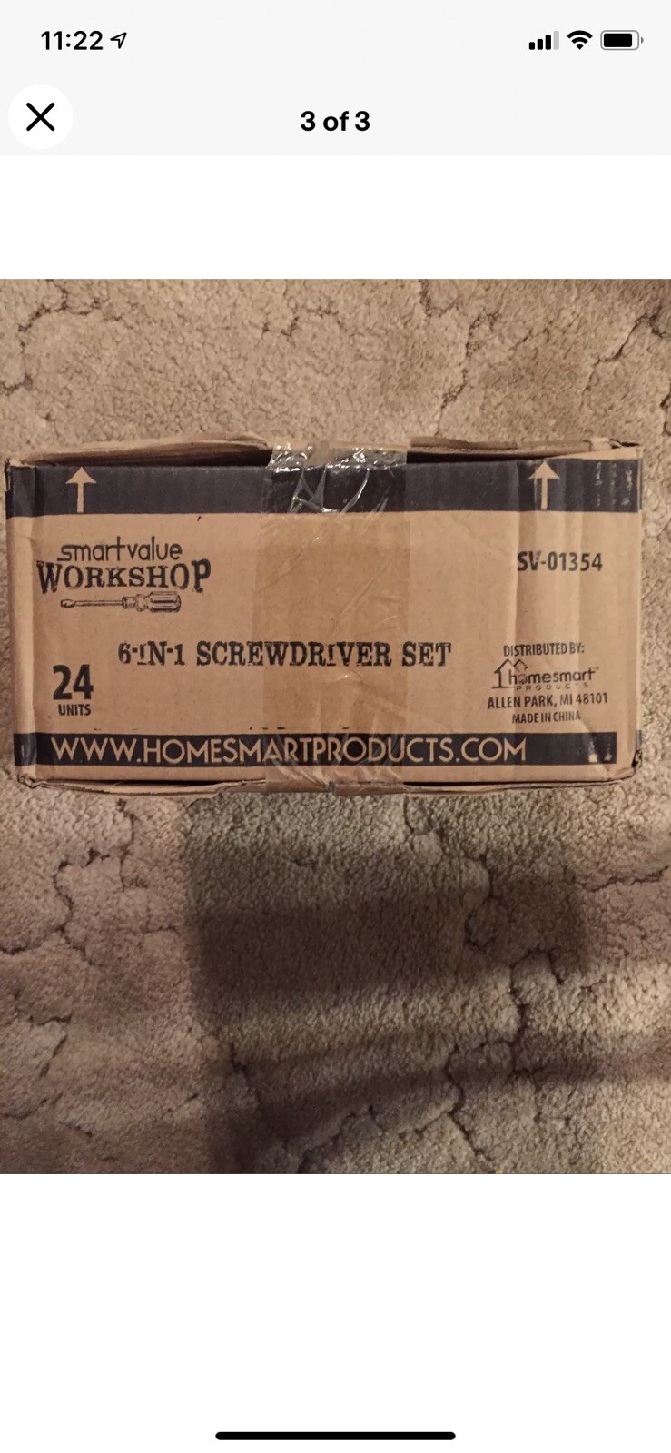 Case Of 2 New SmartValue Workshop 6-In-1 Multipurpose Heavy-Duty Screwdriver