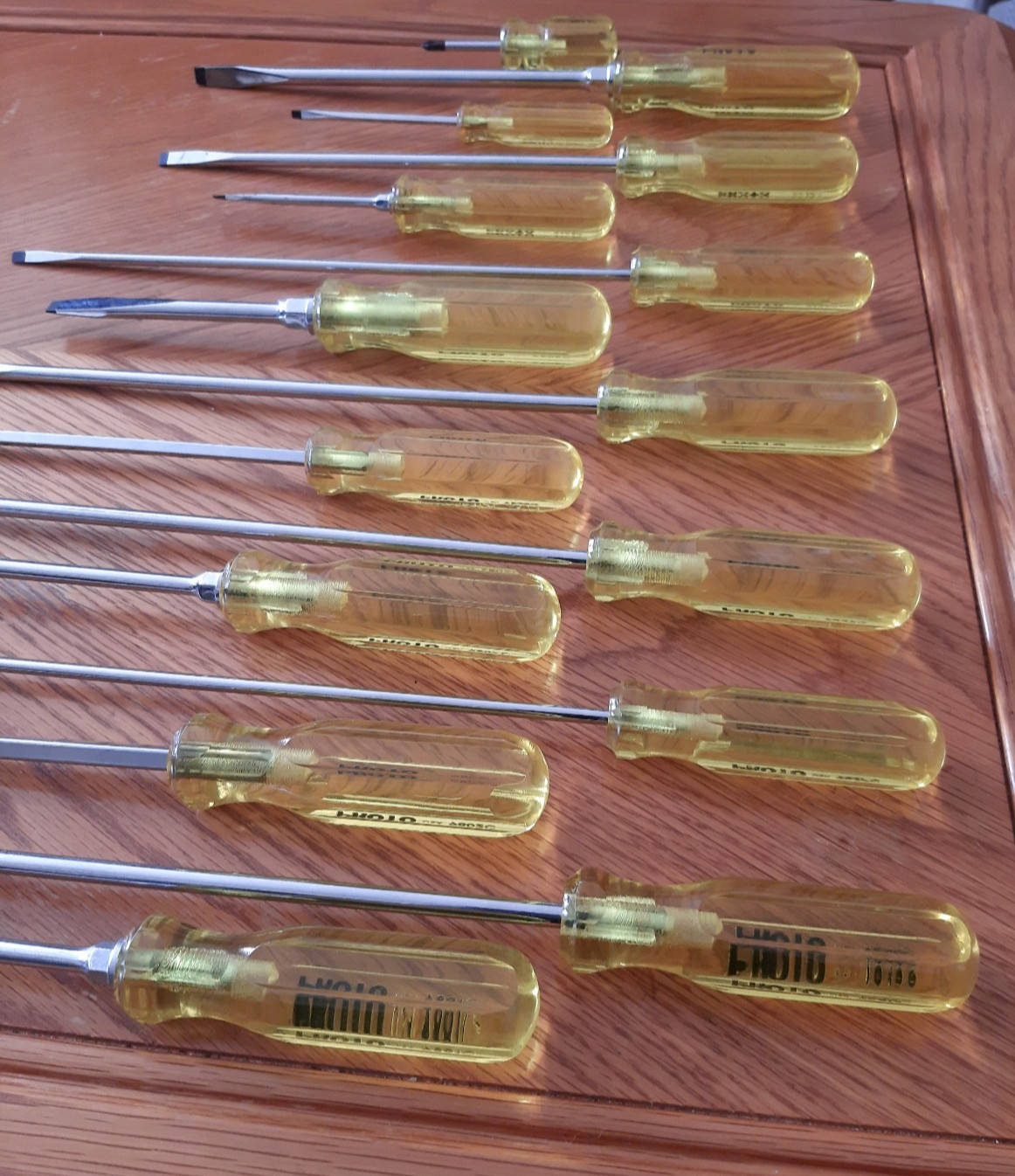 Proto Tool 14 Piece Screwdriver Set, With Extra Long Screwdrivers Made In USA
