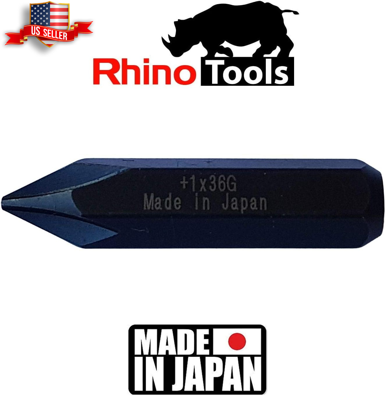 5/16″ JIS Impact Screwdriver Bits | Made in Japan | +1 +2 +3 +4-10 (36Mm Long)