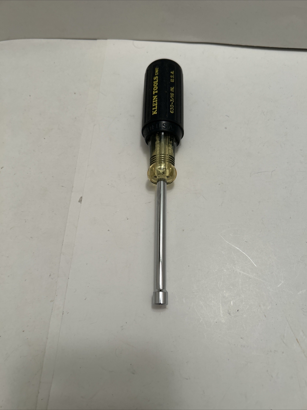 Klein Tools 630 3/16” Hollow Nut Driver, Cushion-Grip, New, Free Shipping